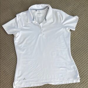 Adidas Women's Golf White Polo Shirt size Medium